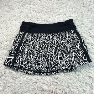 Lululemon Pace Rival Skirt *2-way Stretch (Regular) Pretty Palm Black Angel Wing